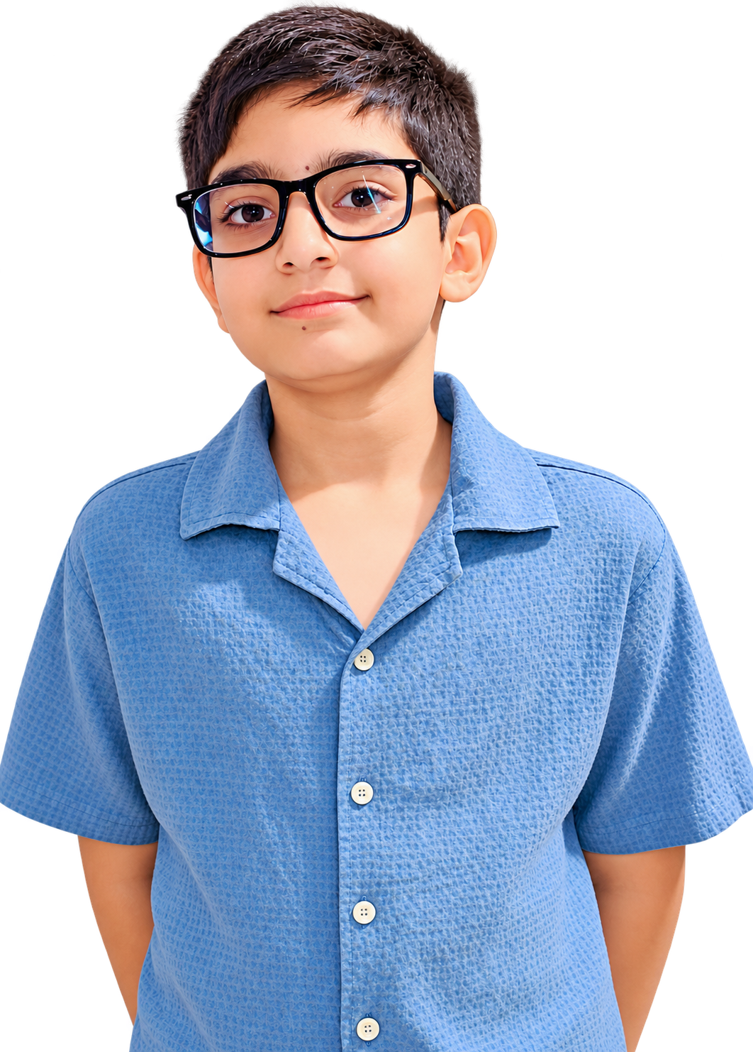Zayd Ayub in a blue shirt